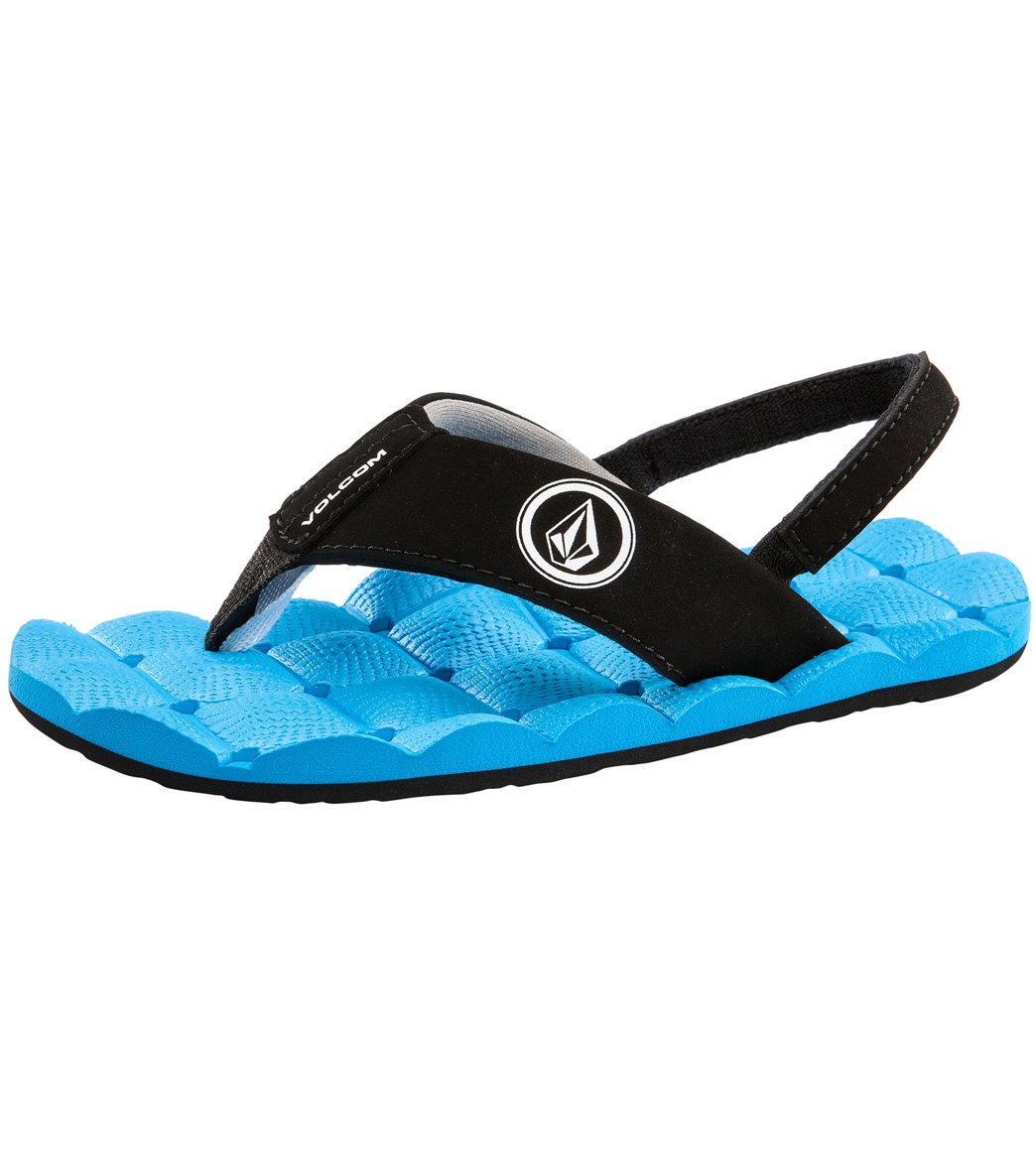 Volcom Boys' Recliner Sandals - Marina Blue 10 - Swimoutlet.com