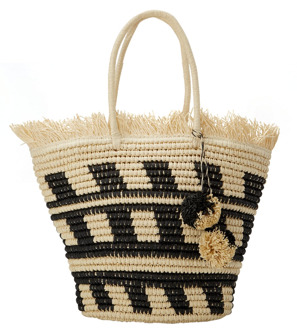 Pia Rossini Bermuda Straw Tote Bag At Swimoutlet Free Shipping Pia Rossini Bermuda Straw Tote Bag