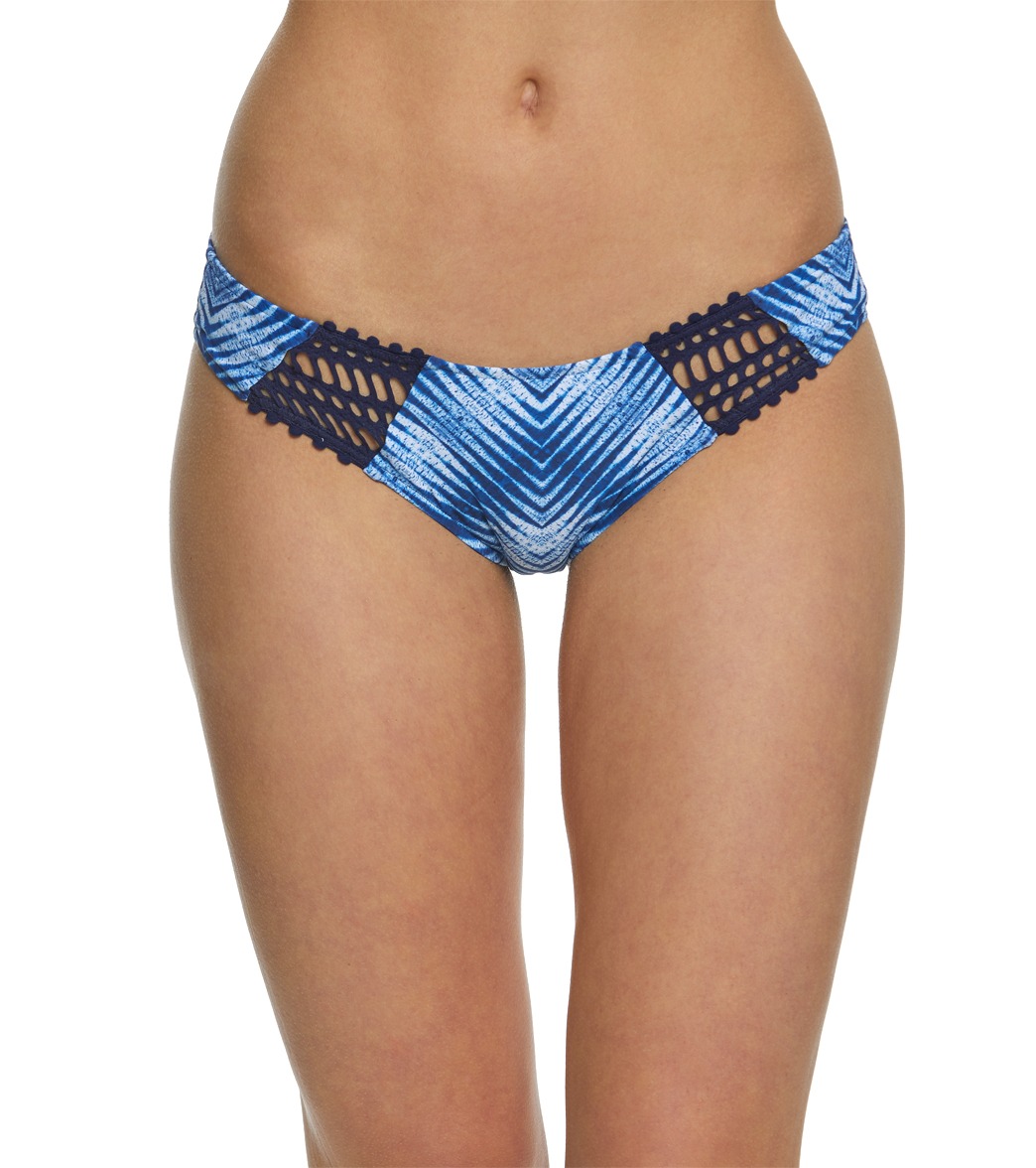 Rip Curl Women's Last Light Luxe Swim Hipster Bottoms - Blue Large - Swimoutlet.com