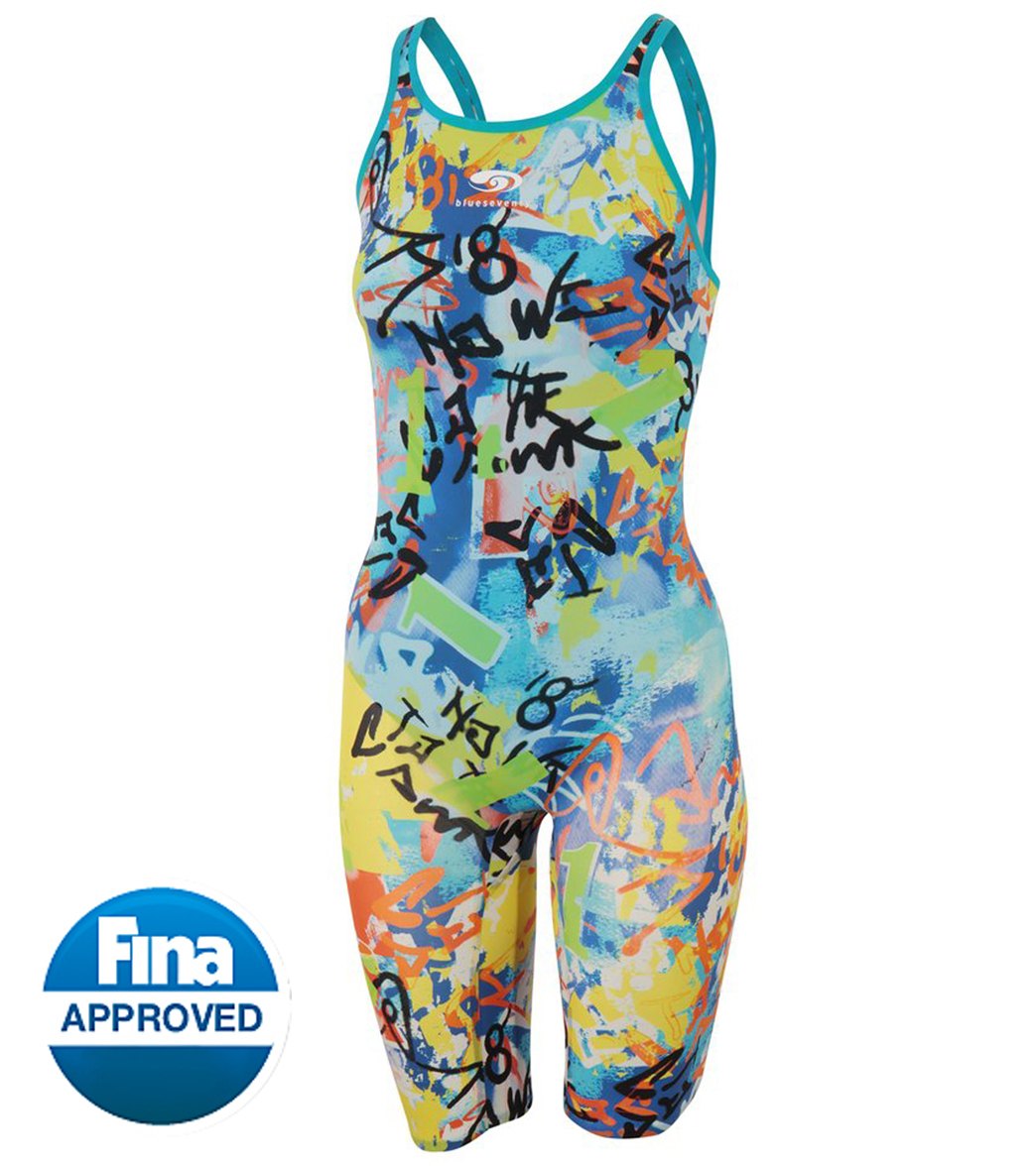 Blueseventy Women's Nero Fit Kneeskin Tech Suit Swimsuit - Graffiti W12 Elastane/Polyamide - Swimoutlet.com