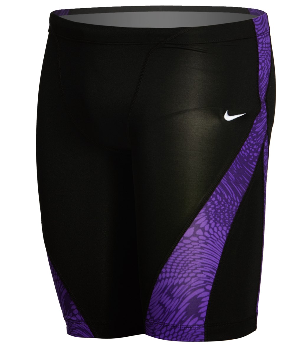 Nike Men's Geo Alloy Jammer Swimsuit - Court Purple 22 Polyester/Spandex - Swimoutlet.com