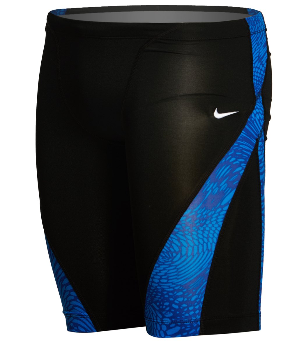 Nike Men's Geo Alloy Jammer Swimsuit - Game Royal 24 Polyester/Spandex - Swimoutlet.com