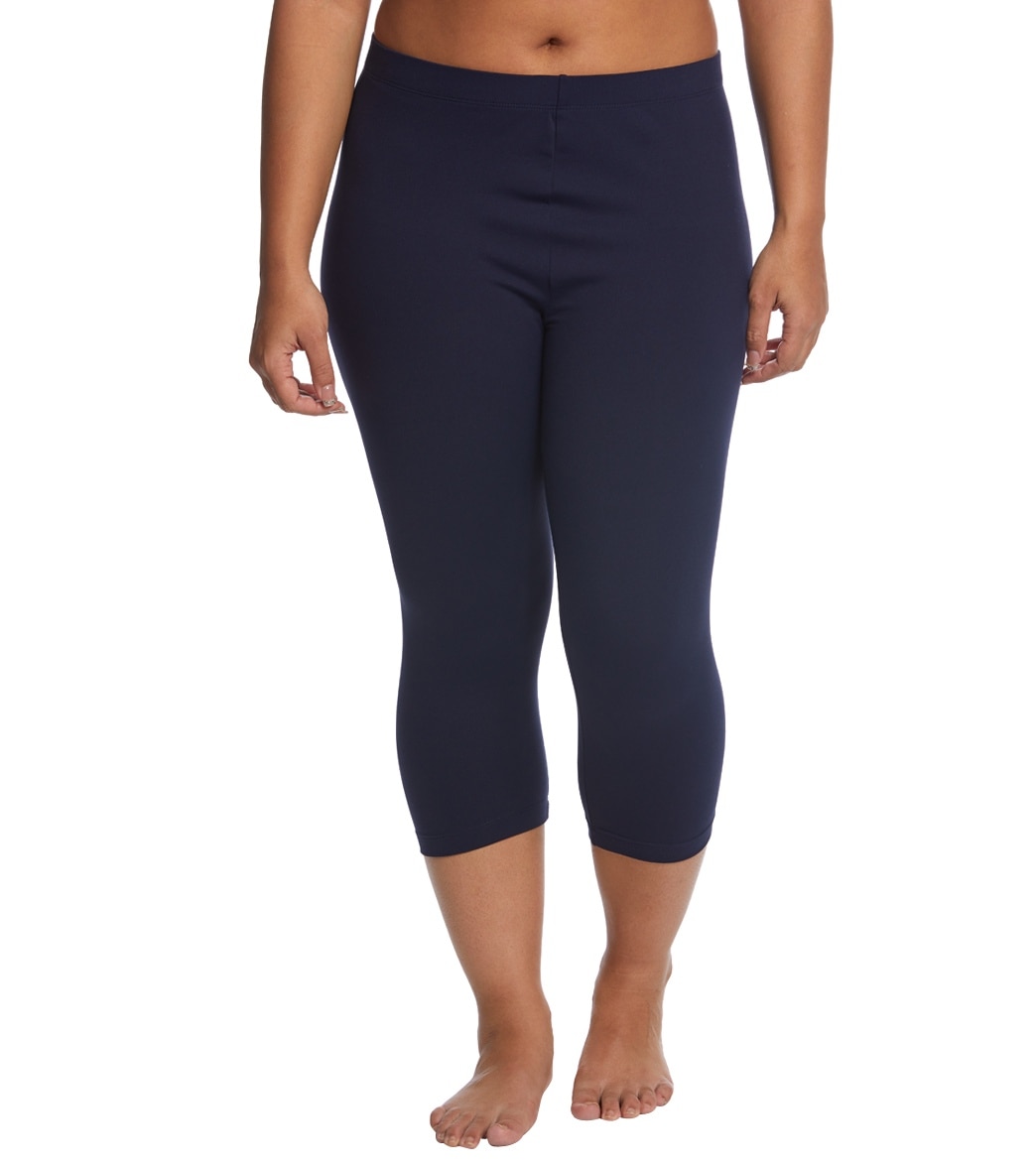 Danskin Plus Size Body Fit Yoga Capris at SwimOutlet.com