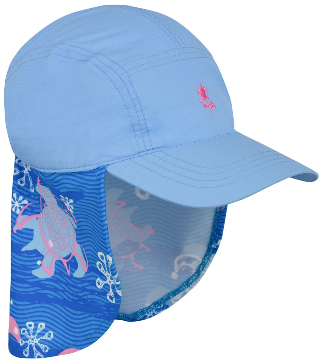 Tuga Girls' Legionnaire Hat - Pink Wave Large Nylon/Spandex - Swimoutlet.com