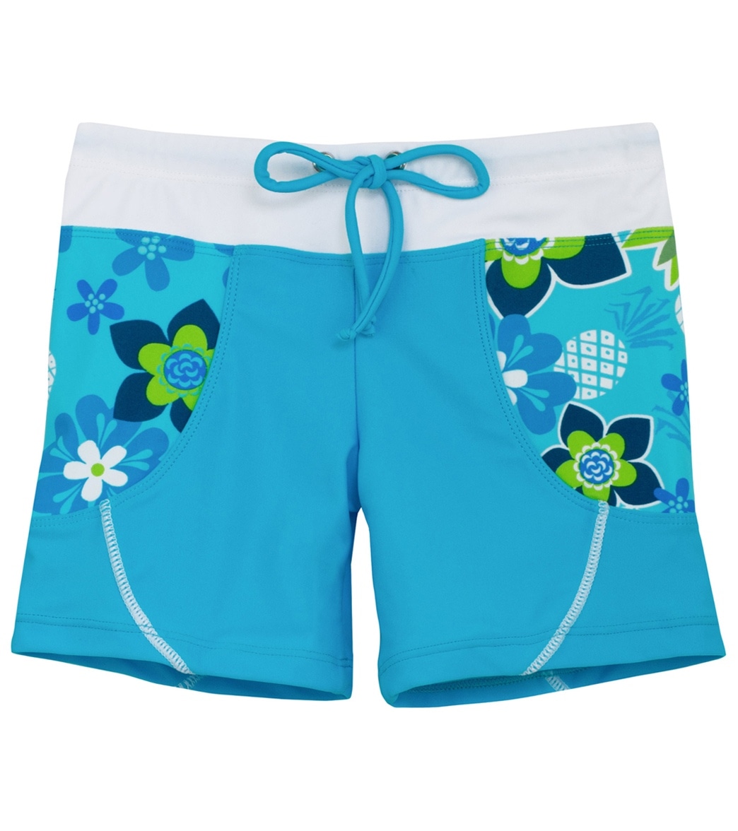 Tuga Girls' Tropical Punch Shorts Toddler/Little/Big Kid - Cristillo 2/3 Yrs Size Years - Swimoutlet.com