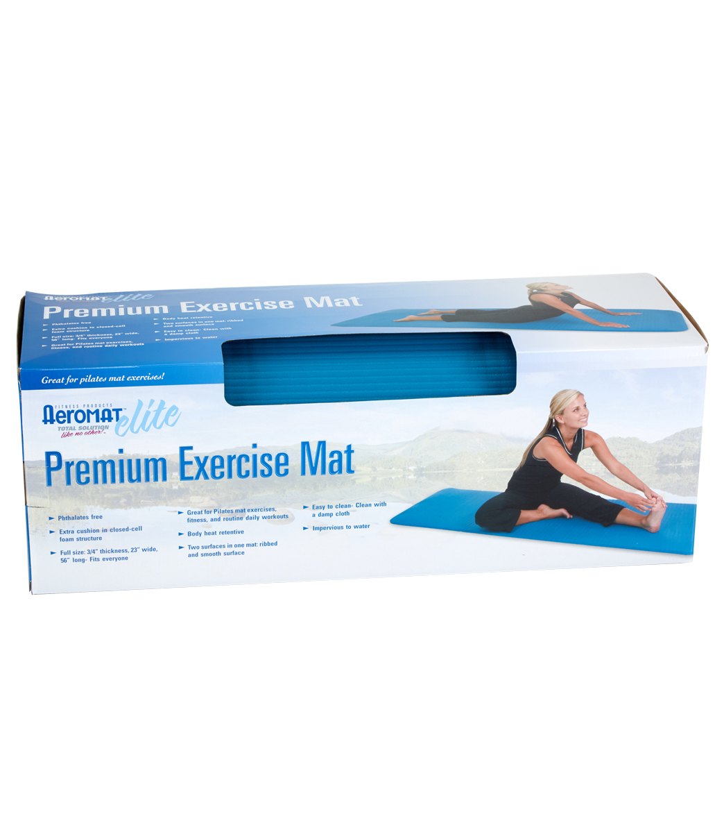 Aeromat Elite Dual Surface 56 Exercise Mat Ribbed Smooth At