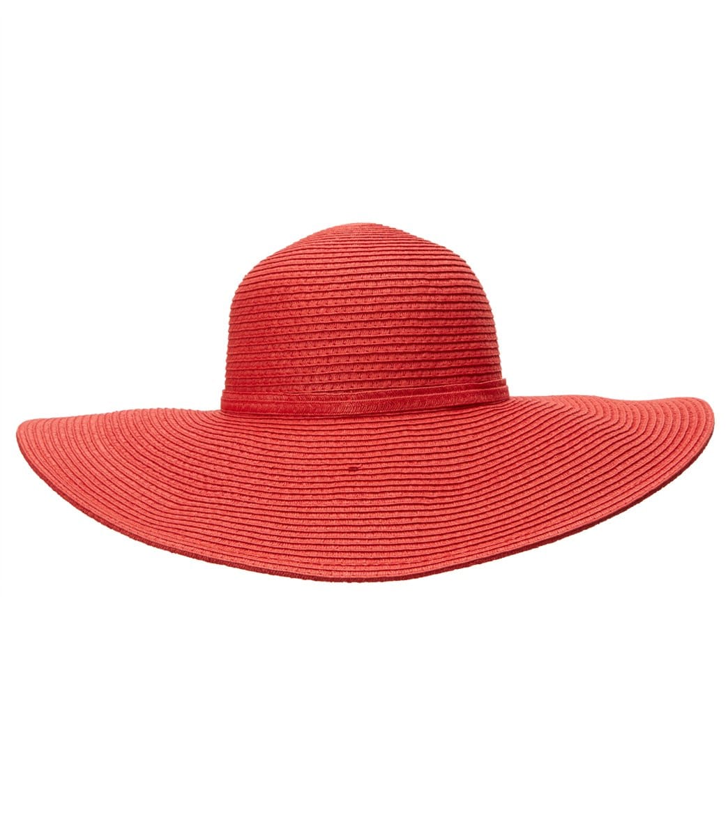 Sun N Sand Shoreline Hues Paperbraid Hat - Red Cotton/Polyester - Swimoutlet.com