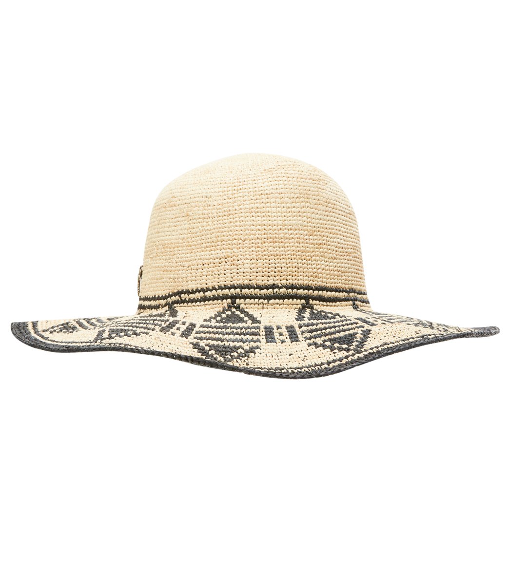 Sun N Sand Raffia 4 Brim Hat - Natural - Swimoutlet.com