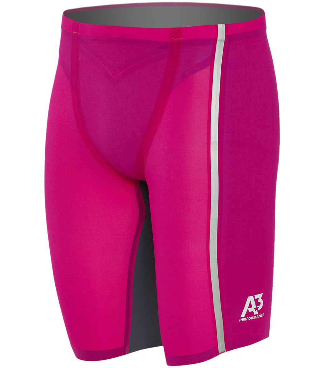 A3 Performance Men's Vici Jammer Tech Suit Swimsuit - Pink 26 Elastane/Polyamide - Swimoutlet.com