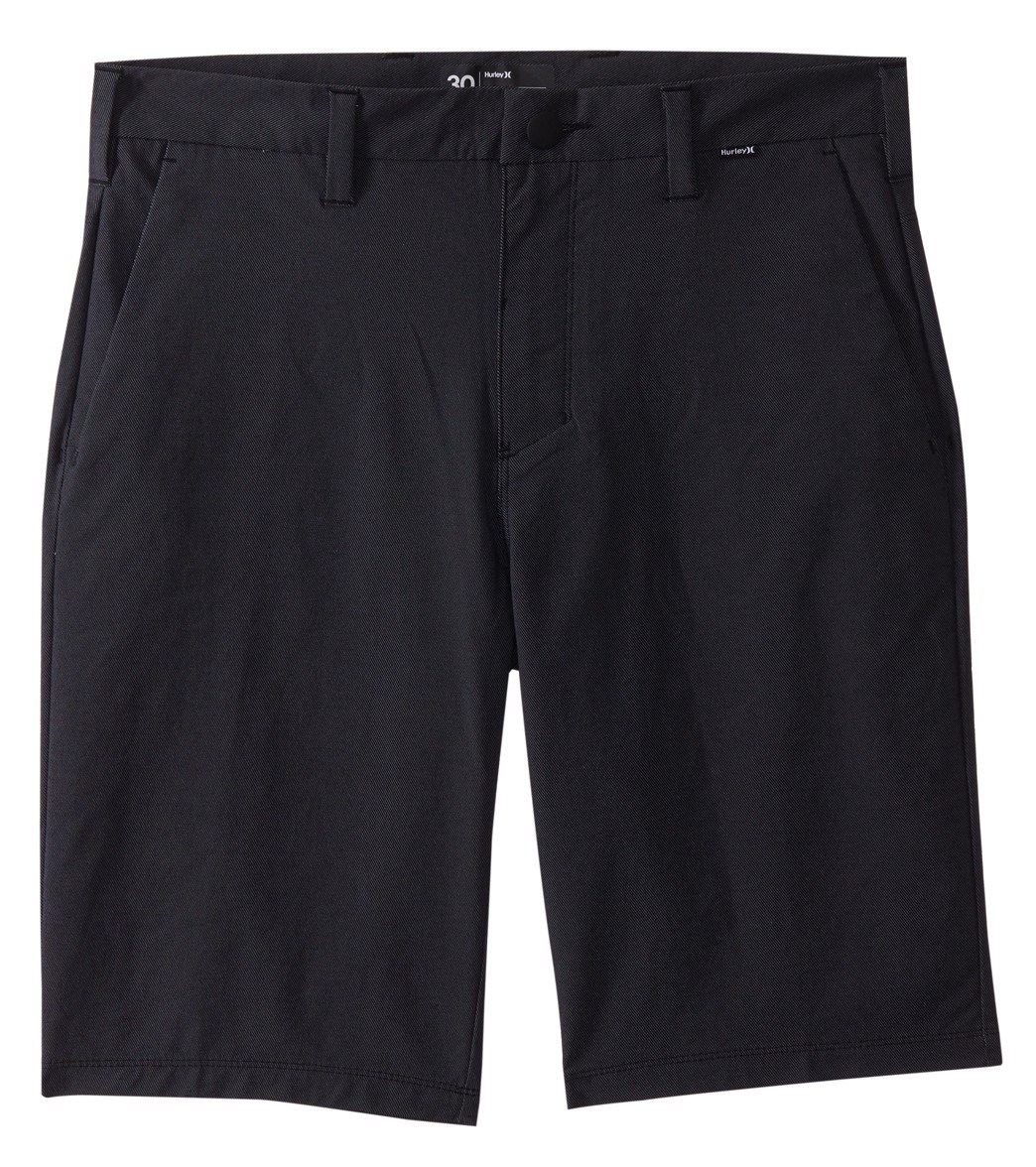 Hurley Men's Dri-Fit Chino 21 Walkshorts - Black 29 Nylon/Polyester/Spandex - Swimoutlet.com