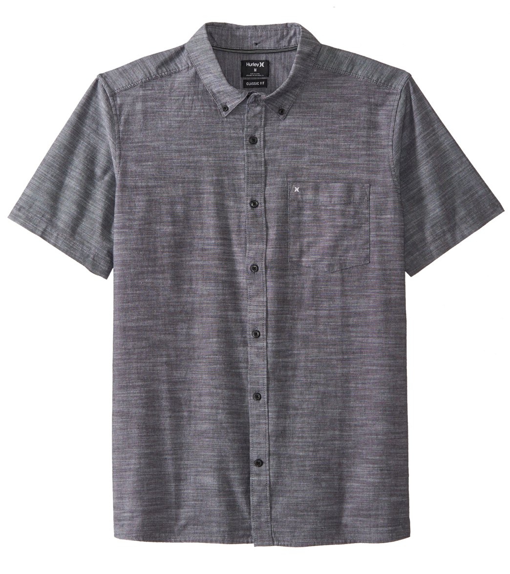 Hurley Men's One & Only 2.0 Short Sleeve Woven Shirt at SwimOutlet.com