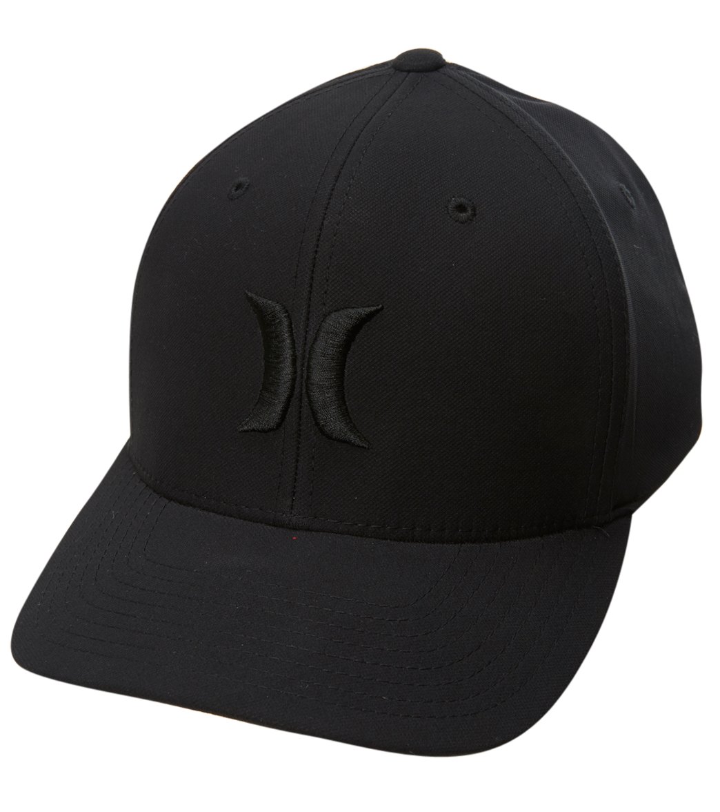Hurley Men's H20-Dri One & Only Hat - Black/Black Large/Xl Cotton/Spandex - Swimoutlet.com