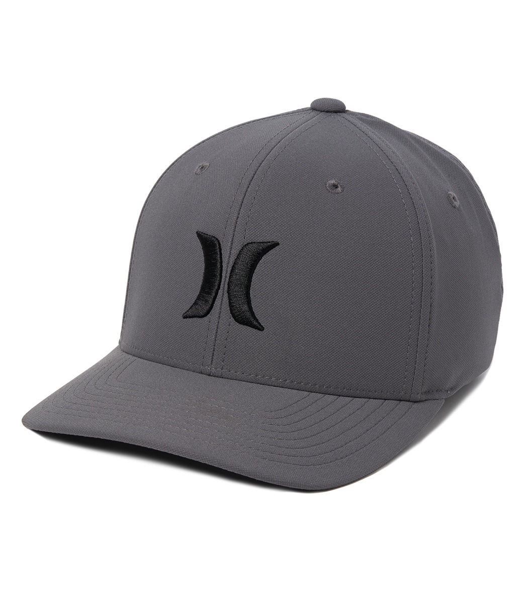 Hurley Men's H20-Dri One & Only Hat - Dark Grey Large/Xl Cotton/Spandex - Swimoutlet.com