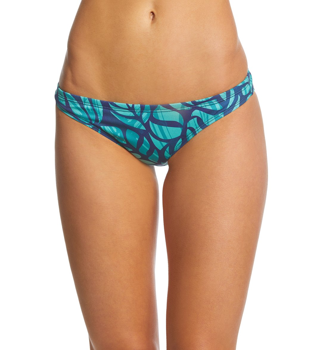 Viva Women's Cordoba Bikini Bottom - Navy Tropical Xl Polyester - Swimoutlet.com