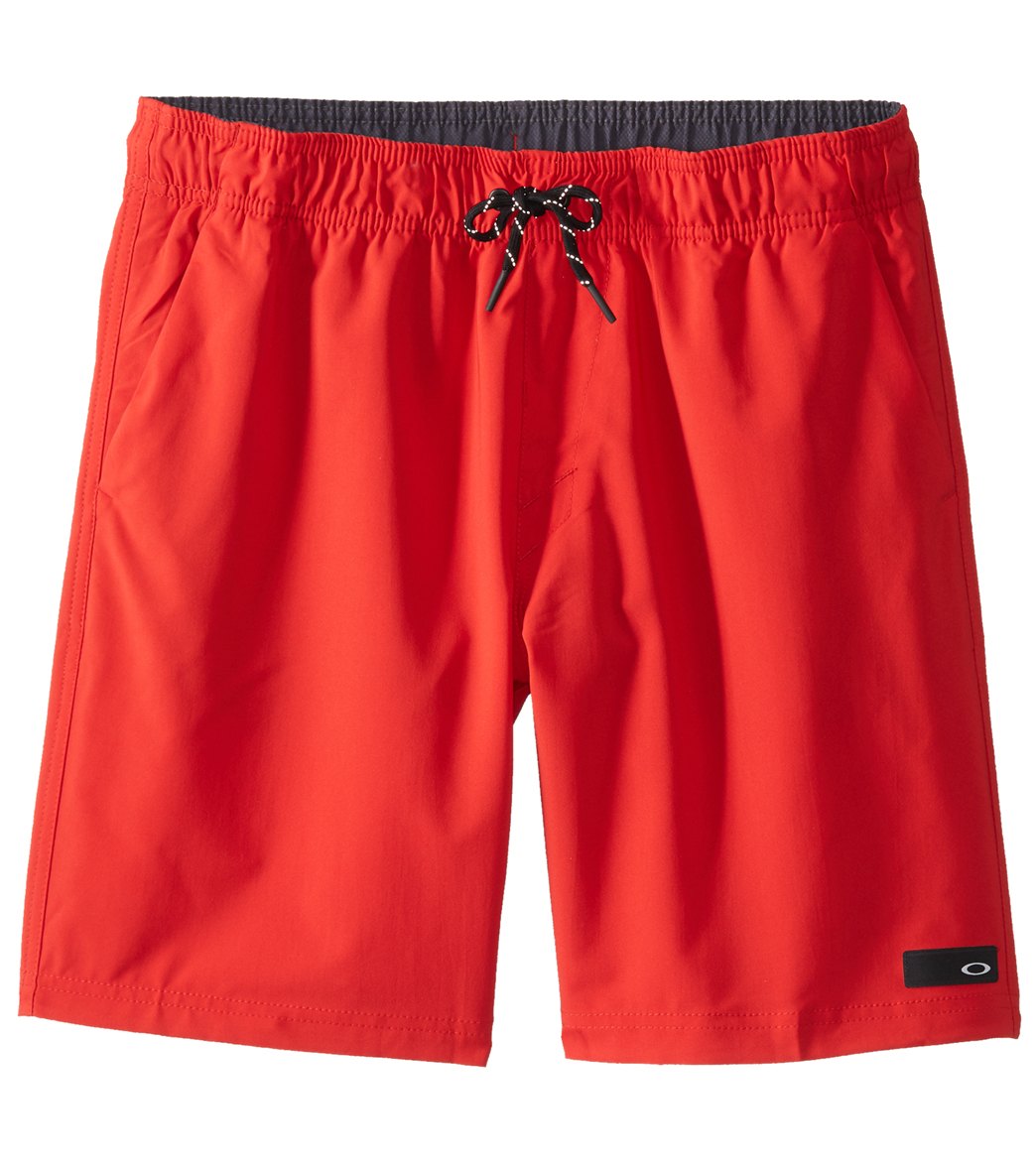 Oakley Men's Ace Volley 18 Boardshorts - Red Line Xxl Polyester - Swimoutlet.com