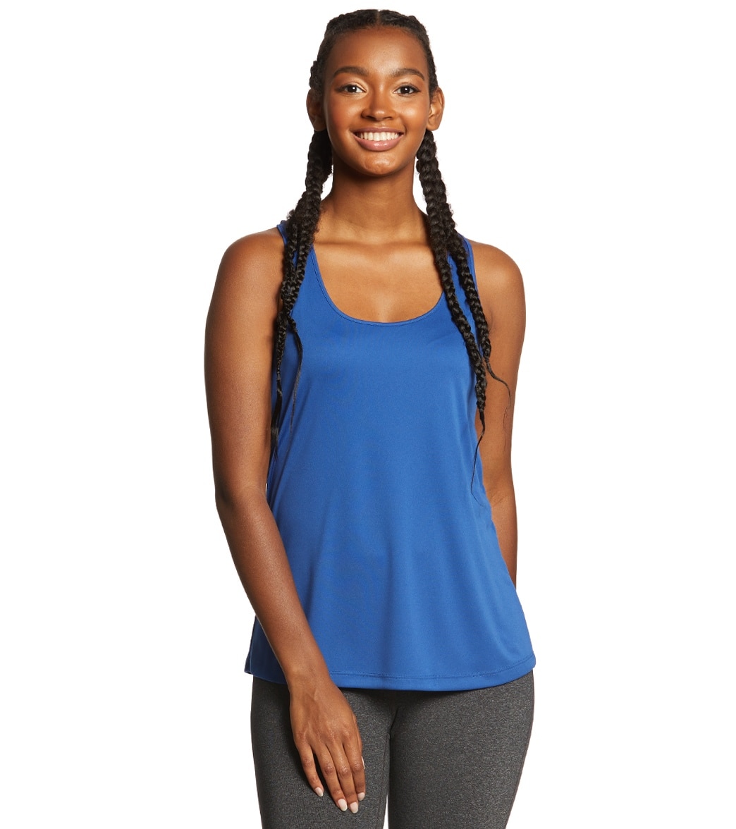 Women's Posicharge Competitortm Racerback Tank Top - Royal Small Polyester - Swimoutlet.com