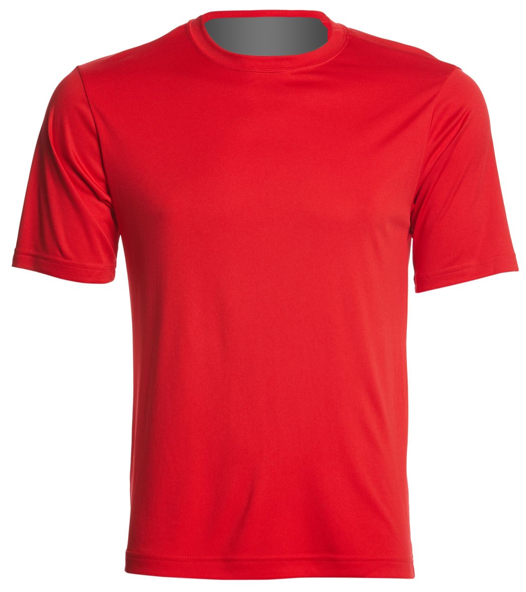 Men's Posicharge Competitortm Tee Shirt - True Red Large Polyester - Swimoutlet.com