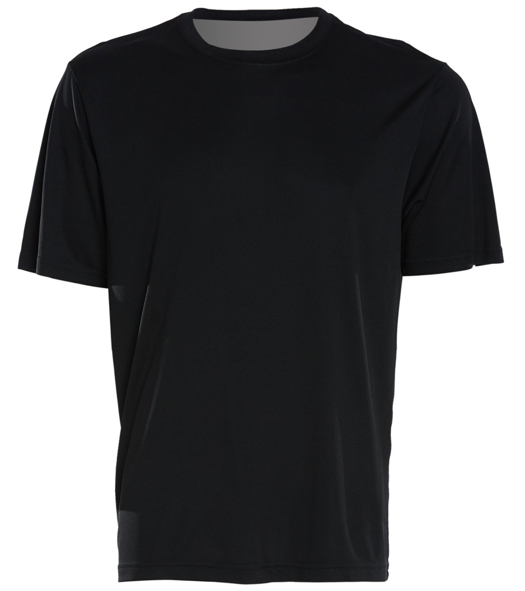 Men's Posicharge Competitortm Tee Shirt - Black X-Small Polyester - Swimoutlet.com