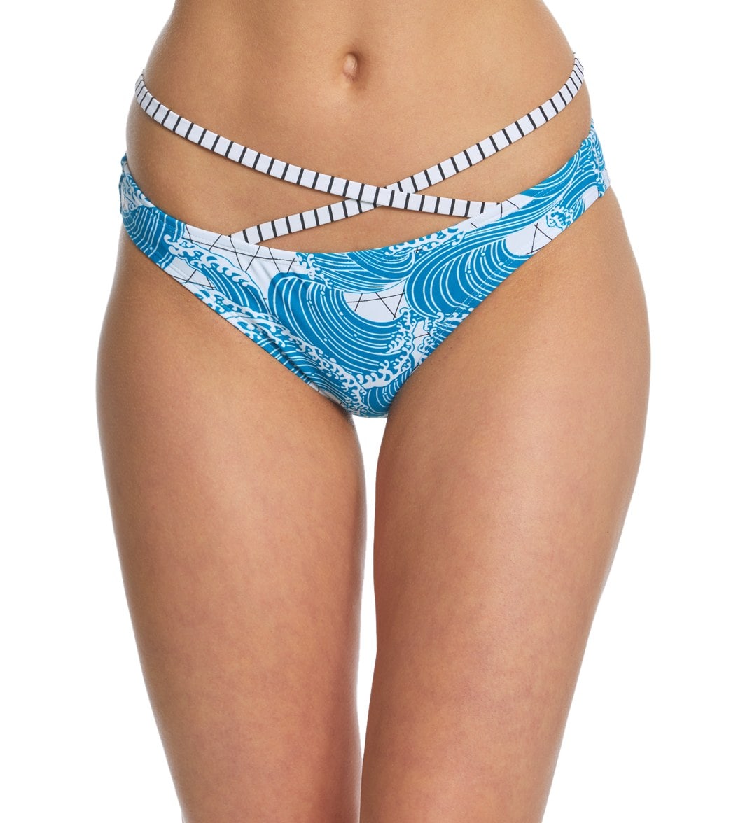 Gossip Ocean Waves Hipster Bikini Bottom - Large - Swimoutlet.com