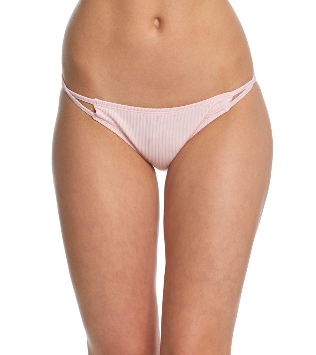 Gossip Urban Rib Hipster Bikini Bottom - Pink Large Elastane/Polyamide - Swimoutlet.com