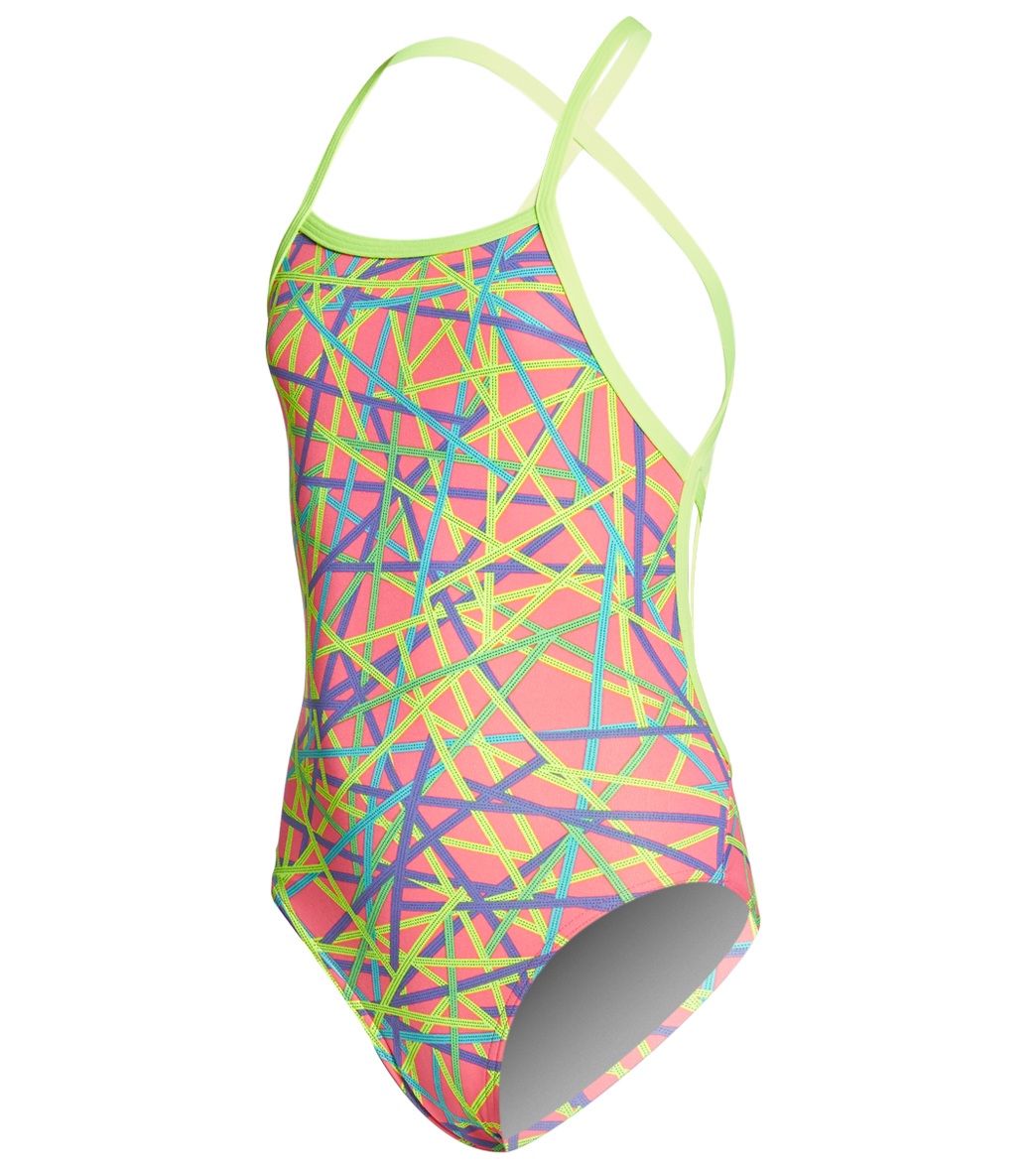 Funkita Girls Bound Up Strapped In One Piece Swimsuit At Swimoutlet 4292