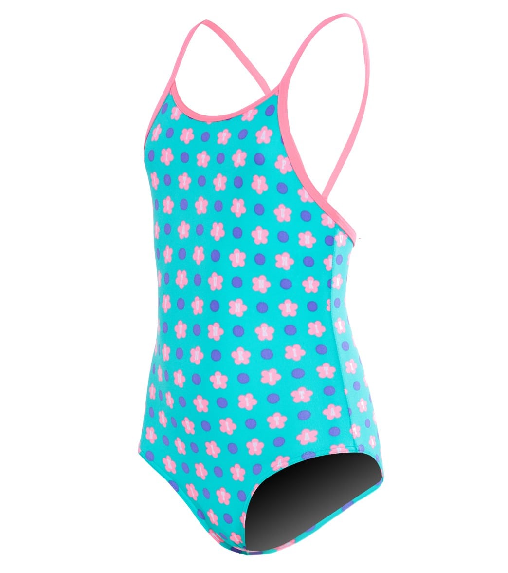 Funkita Toddler Girls' Minty Fresh One Piece Swimsuit - Green/Pink/Purple 1T Polyester - Swimoutlet.com