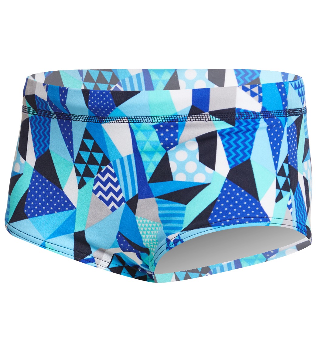 Funky Trunks Boys' Crack Attack Square Leg Brief Swimsuit at SwimOutlet.com