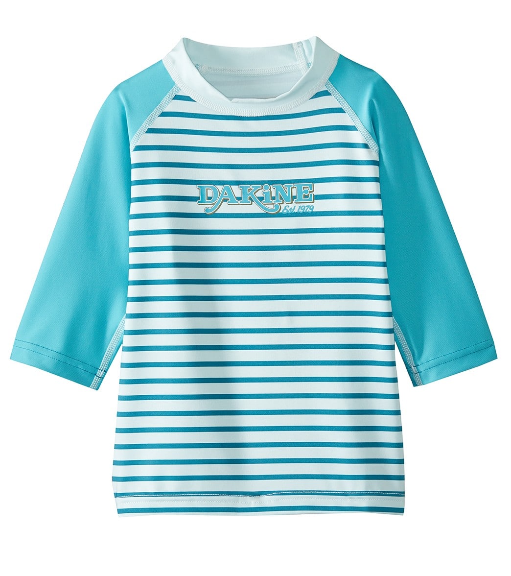Dakine Toddler Girls' Snug Fit Long Sleeve Rashguard Shirt - Bay Islands 2T Elastane/Polyester - Swimoutlet.com
