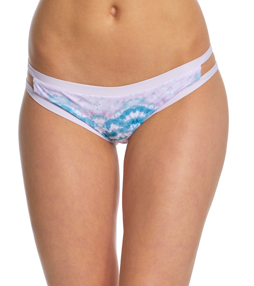 B.swim Makai Tie Dye Florida Flip Reversible Bikini Bottom - Large - Swimoutlet.com