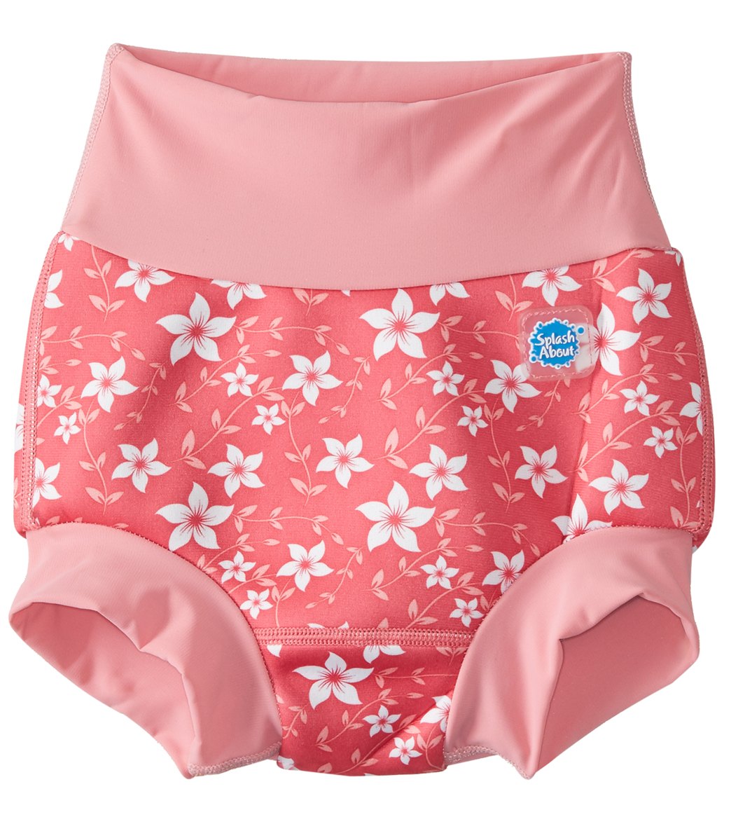 Splash About New Improved Happy Nappy Swim Diaper 3 Months-3T - Pink Blossom Medium 3-6 Months - Swimoutlet.com