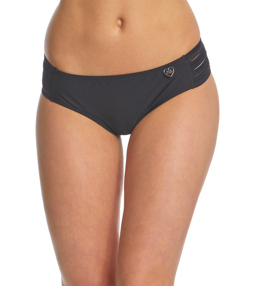 Body Glove Smoothies Nuevo Contempo High Rise Bikini Bottom - Black Xl - Swimoutlet.com