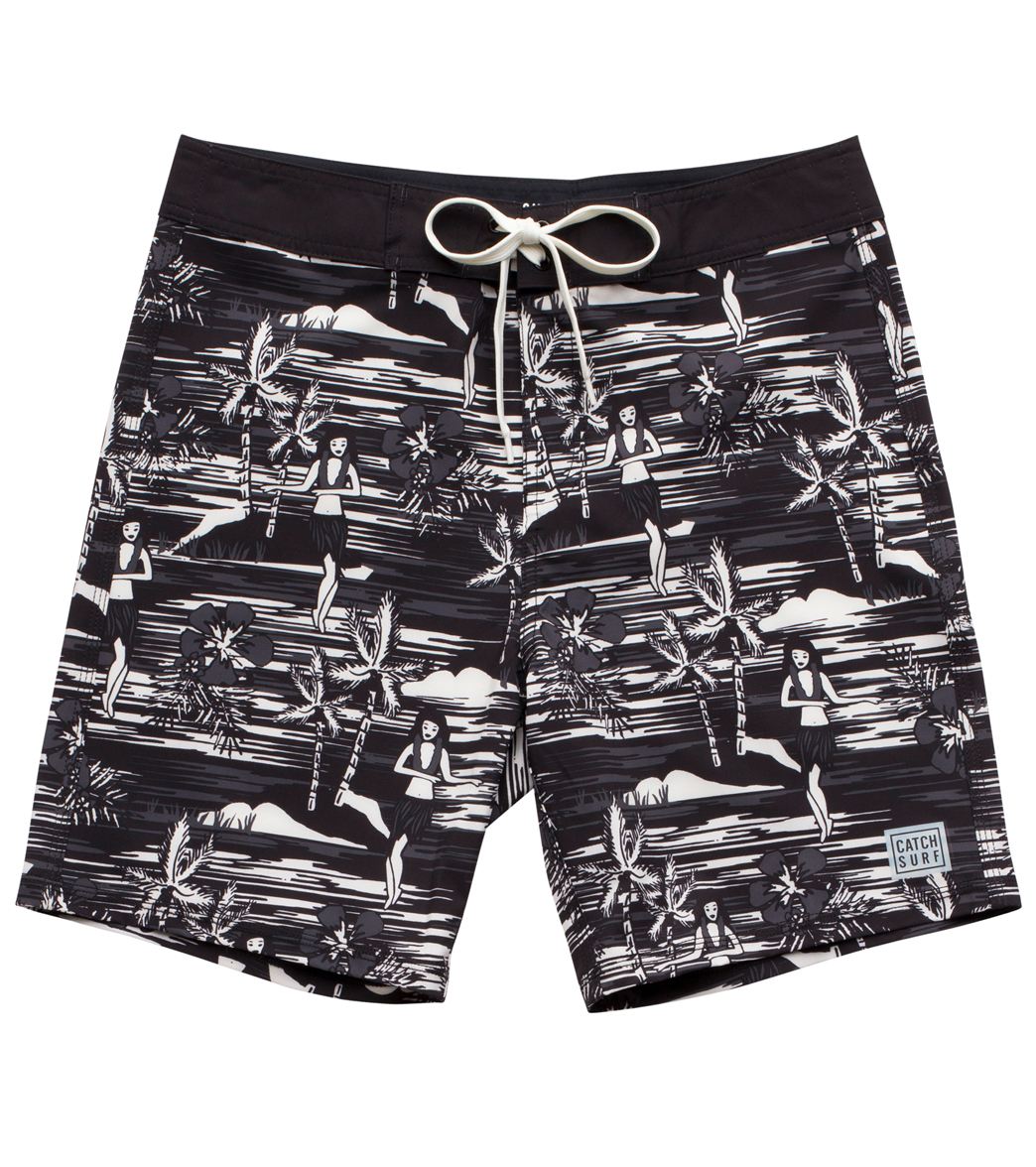 Catch Surf Men's All Day Trunk 18 Inch - Slate 28 - Swimoutlet.com