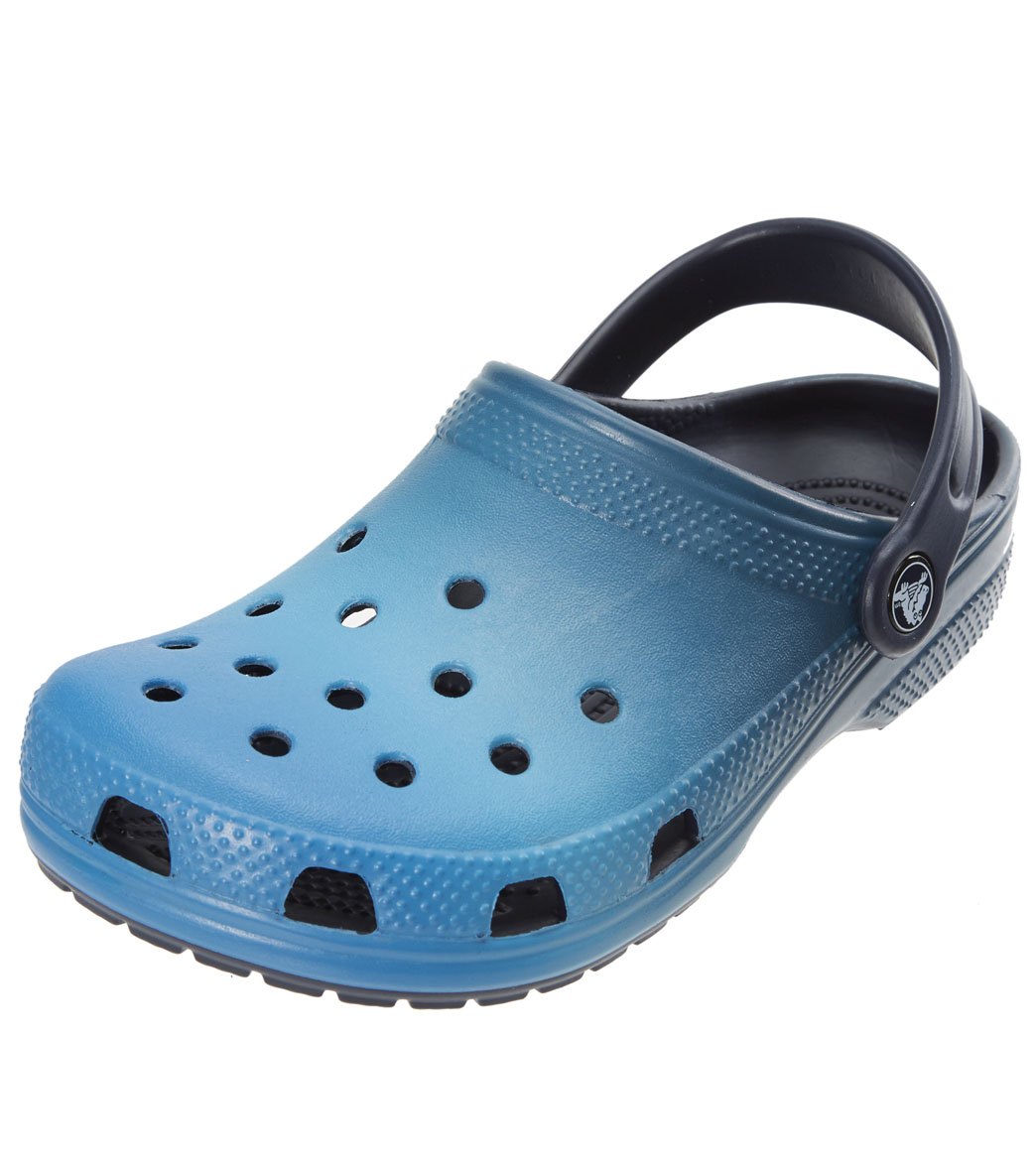 teal crocs kids