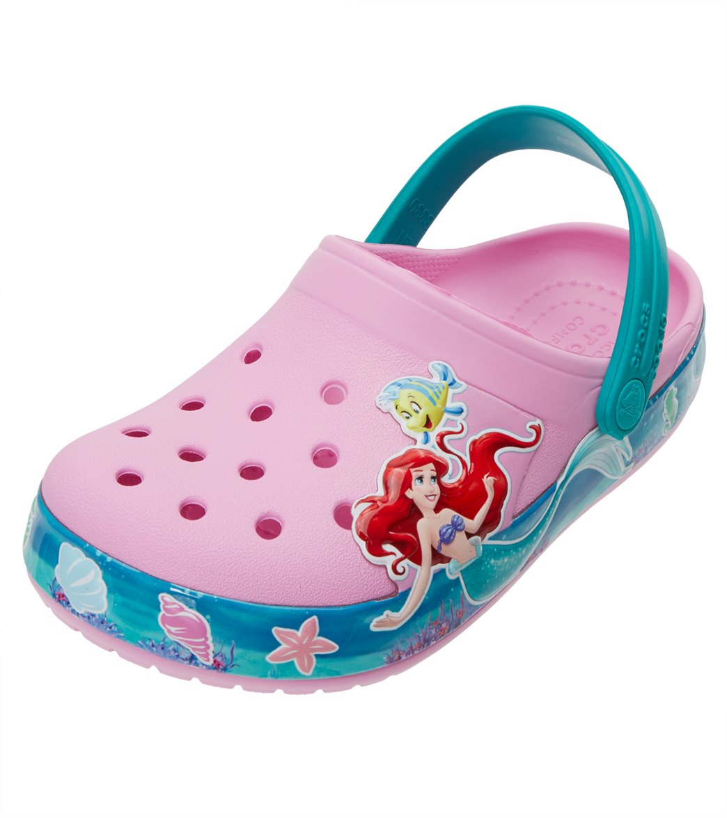 Crocs Kids' Crocband™ Princess Ariel™ Clogs (Toddler, Little Kid) at