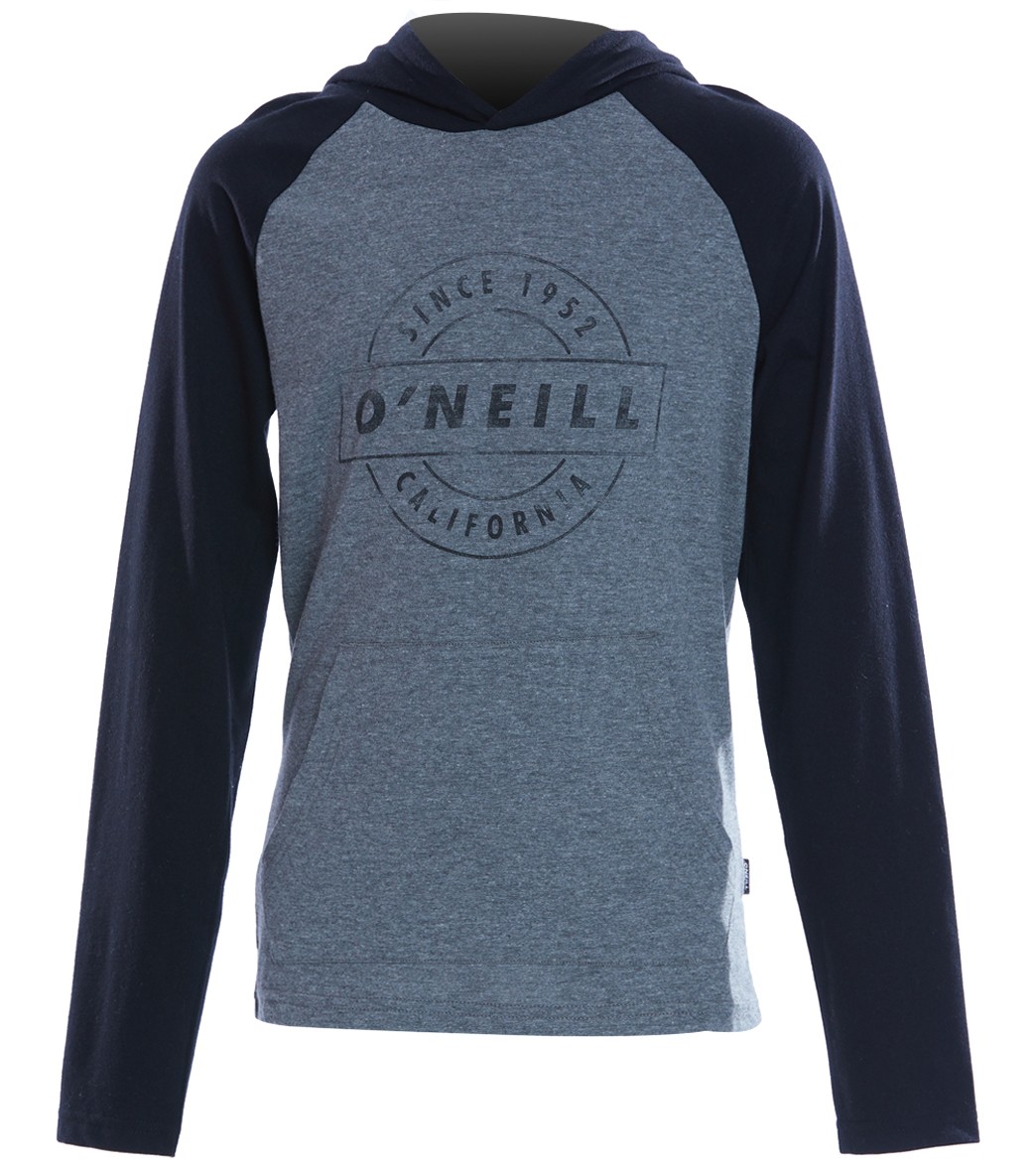 O'neill Boys' Mateo Pullover Hoody Big Kid - Heather Grey 2T Cotton/Polyester - Swimoutlet.com