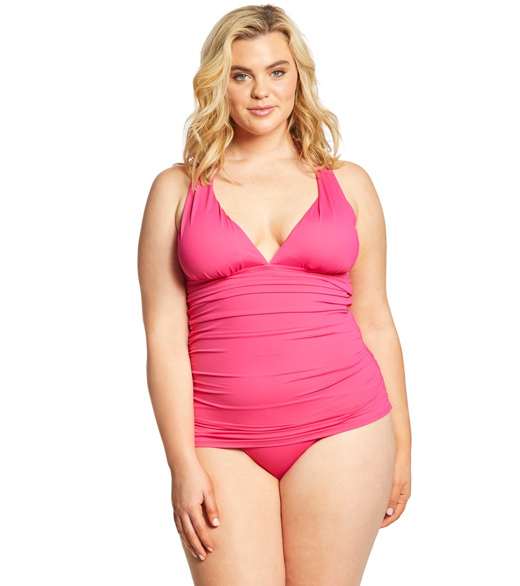 Lauren Ralph Lauren Plus Size Beach Club Solid Plunge Halter Skirted One Piece Swimsuit At Swimoutlet Com Free Shipping Also set sale alerts and shop exclusive offers only on shopstyle uk. lauren ralph lauren plus size beach club solid plunge halter skirted one piece swimsuit