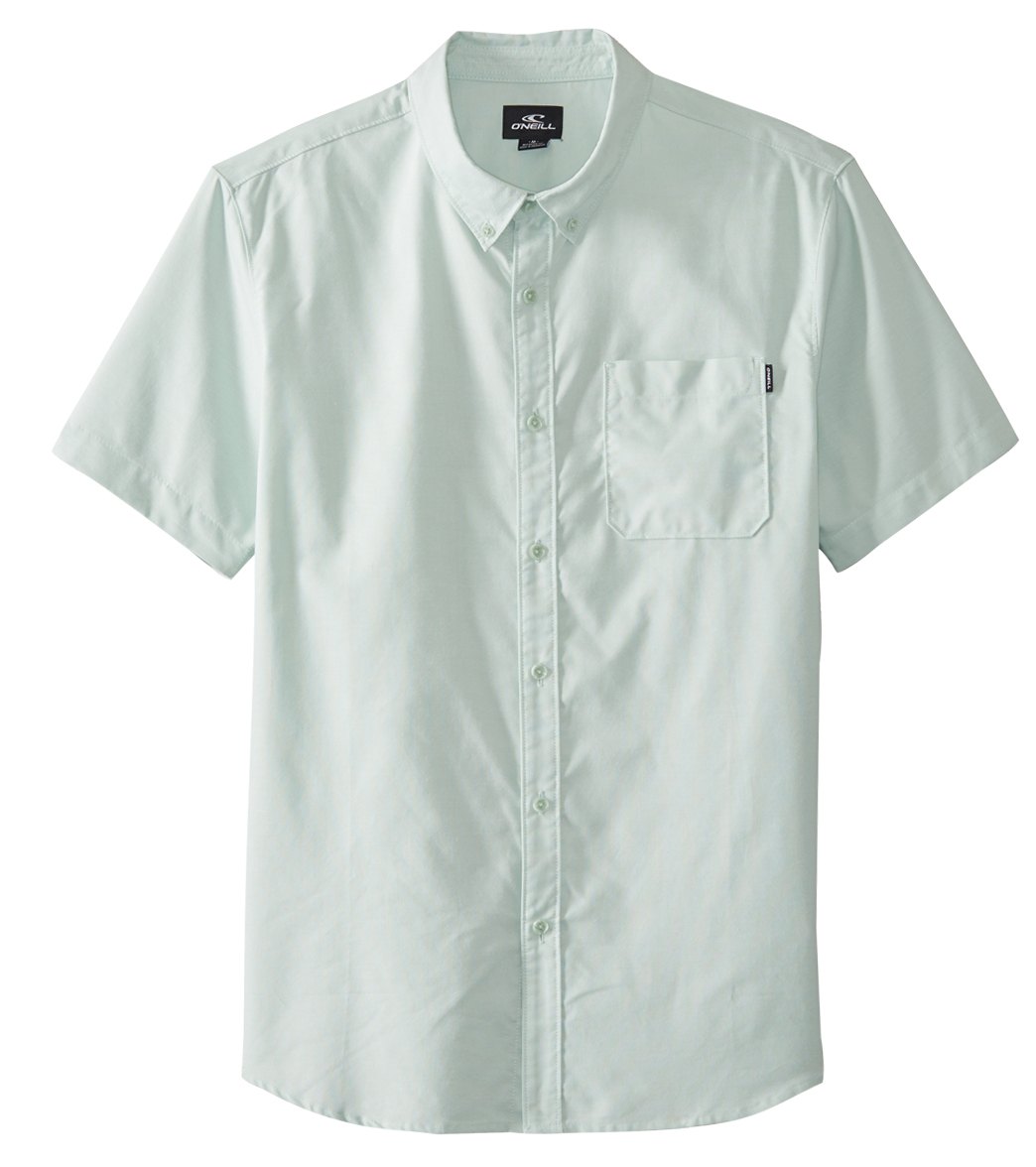 O'neill Men's Banks Shirt - Grayed Jade Small Cotton/Polyester - Swimoutlet.com