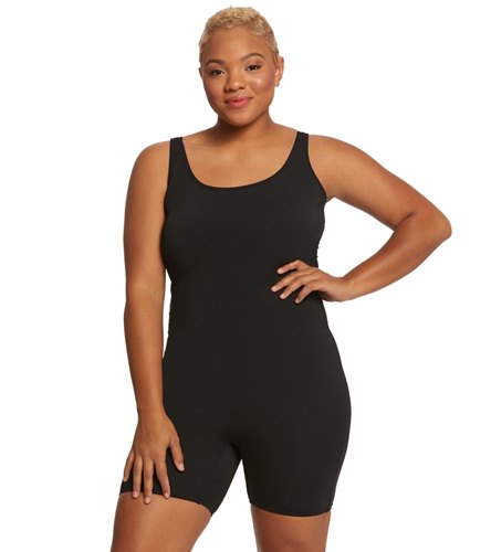 Women's Plus Size One Piece Water Aerobic Swimsuits at SwimOutlet.com