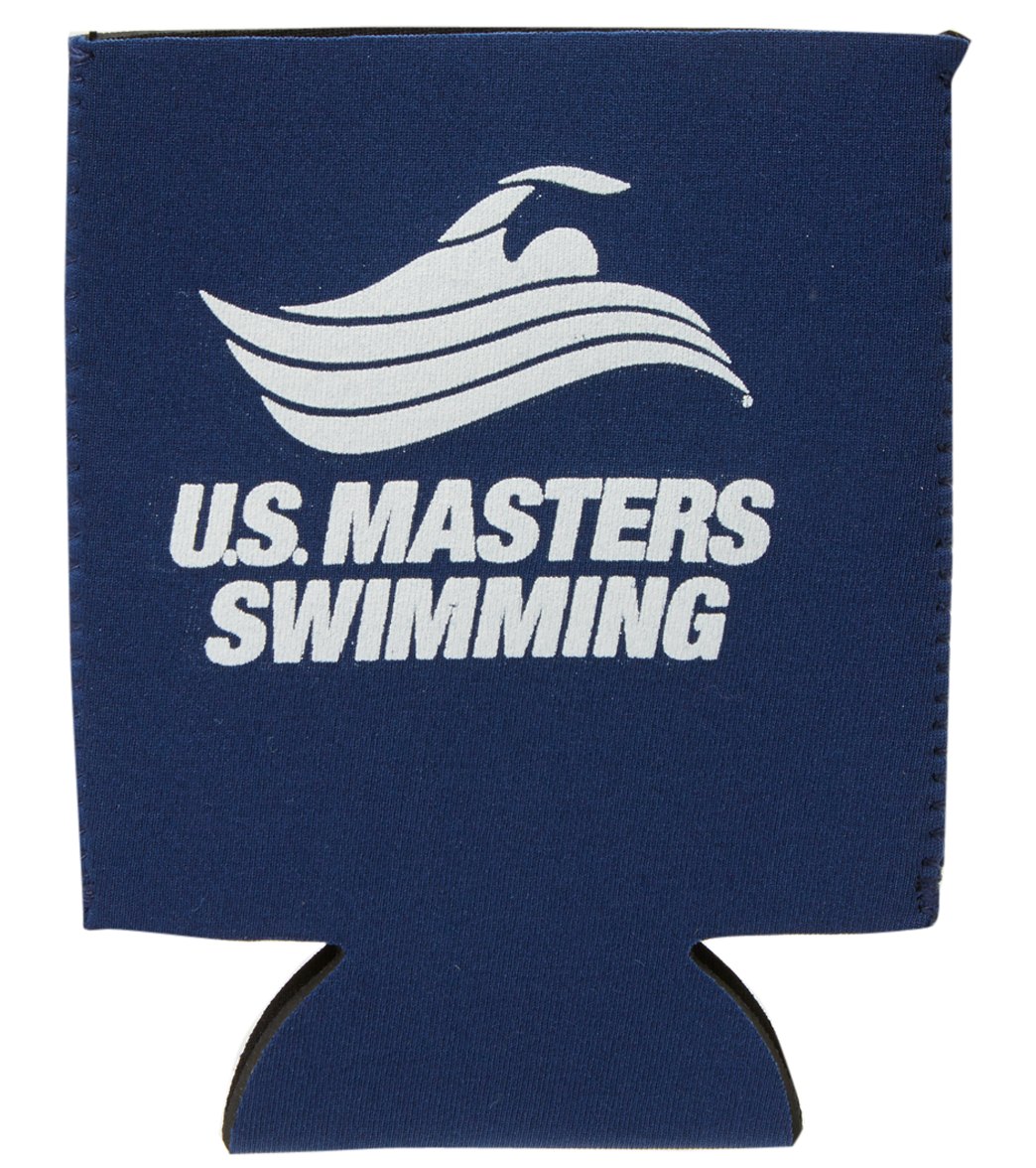 U.s. Masters Swimming Usms Neoprene Can Coolers - Navy - Swimoutlet.com