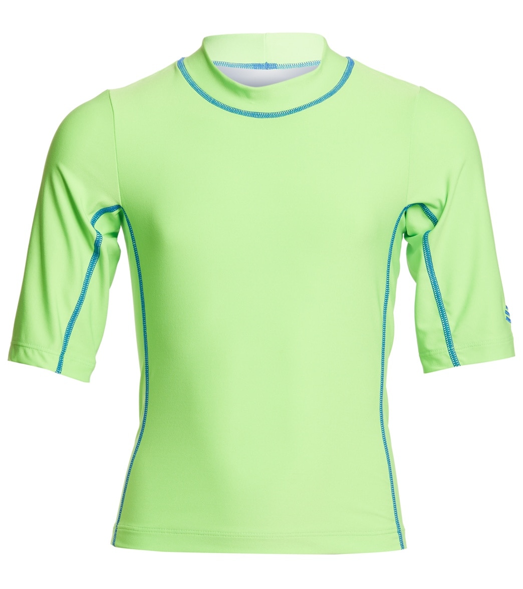 Coolibar Boys' UPF 50 Short Sleeve Surf Shirt at