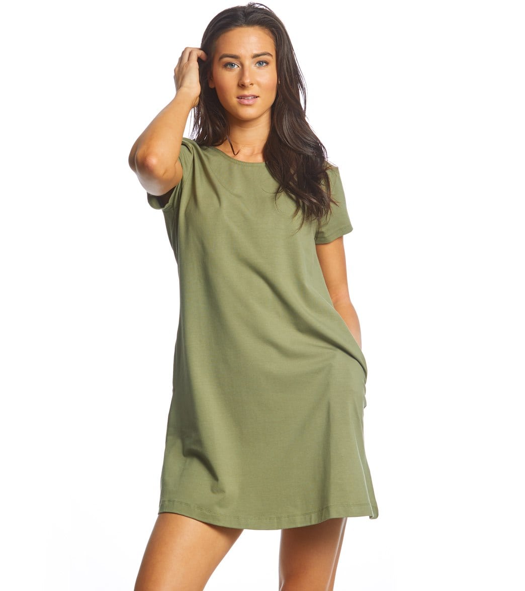 United By Blue Women's Ridley Swing Dress - Olive Xl Cotton - Swimoutlet.com