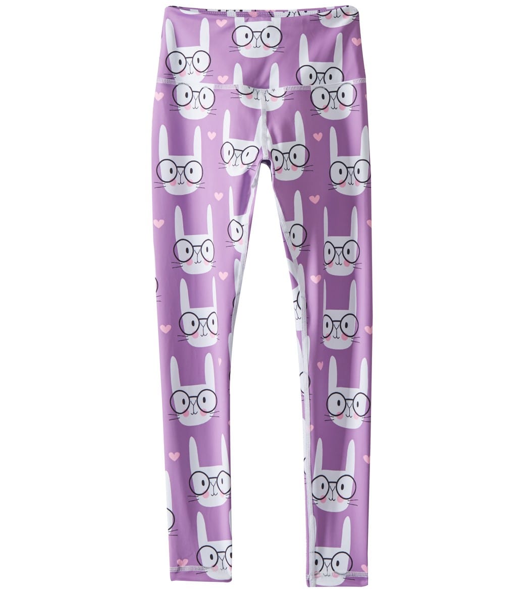 Flexi Lexi Girls' Hunny Bunny Flexi Leggings - Purple X-Small - Swimoutlet.com