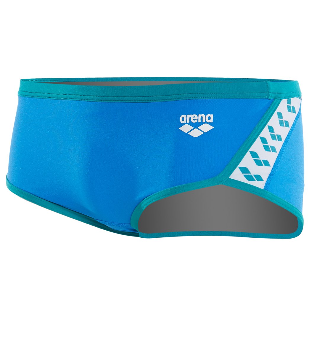 Arena Men's Team Stripe Square Leg Swimsuit at