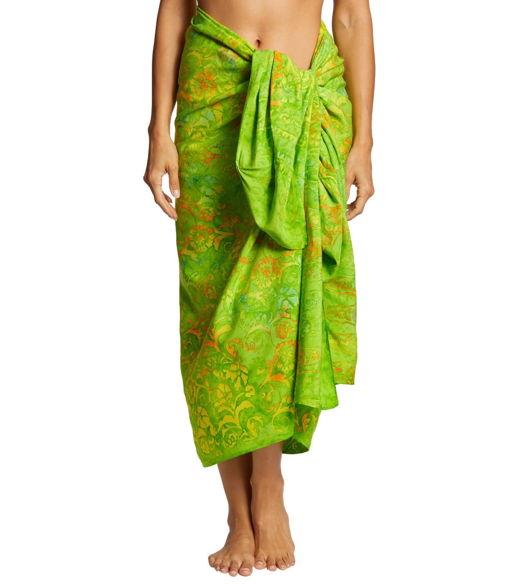 Batik Bali Lime Sarong at SwimOutlet.com
