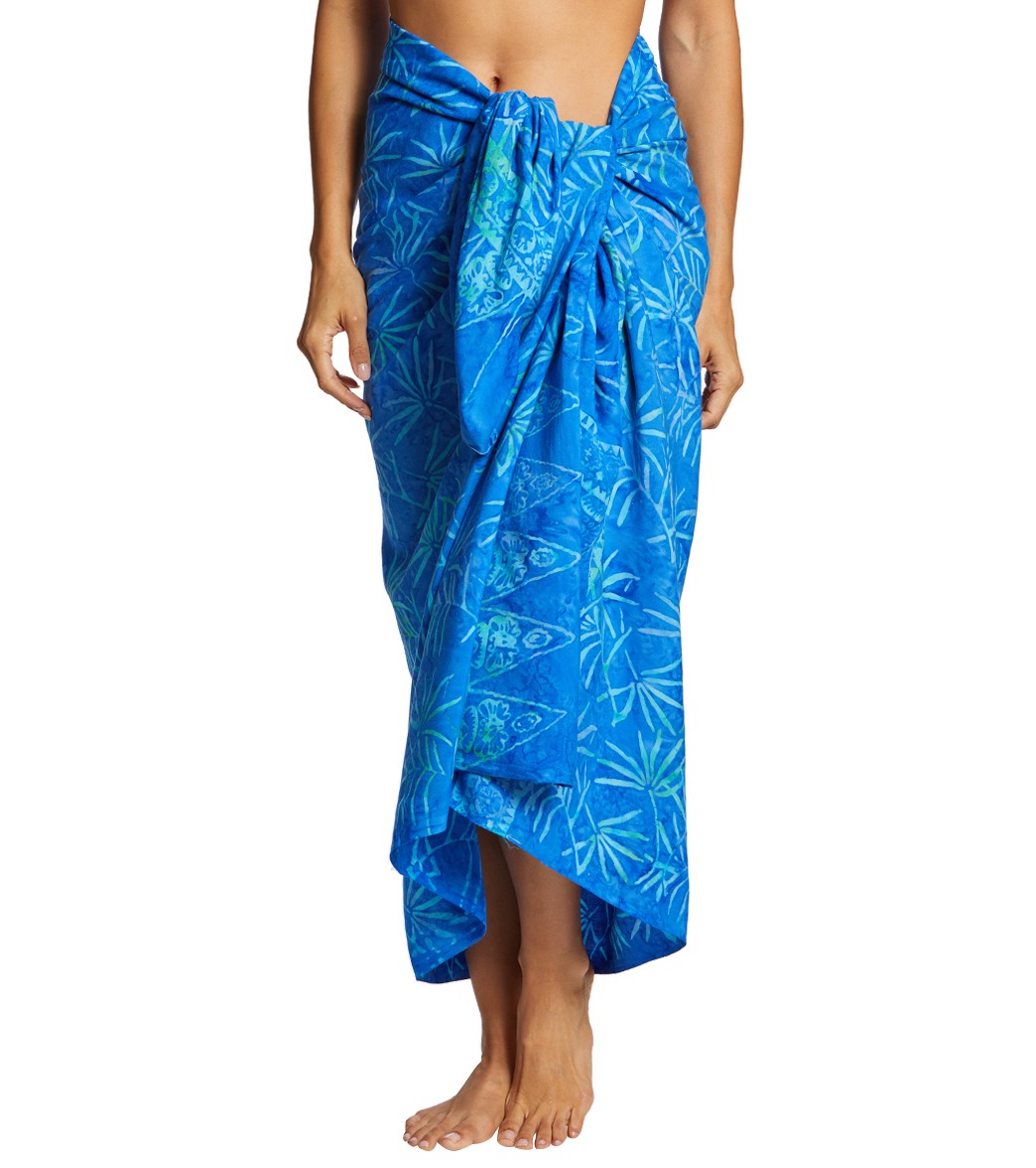 Batik Bali Blue Sarong at SwimOutlet.com