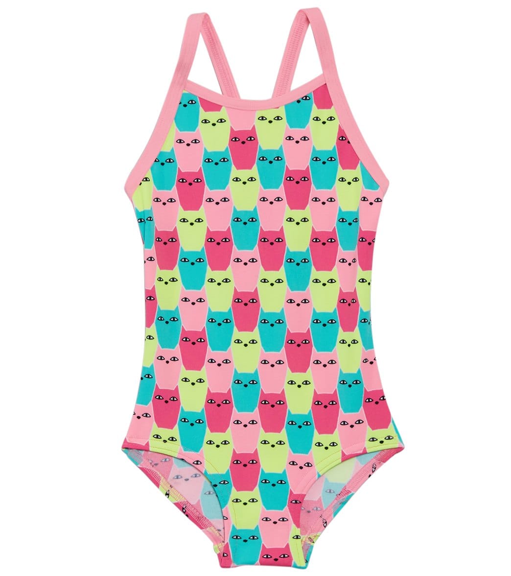 Funkita Toddler Girls Minty Mittens One Piece Swimsuit - Multi 1T Polyester - Swimoutlet.com