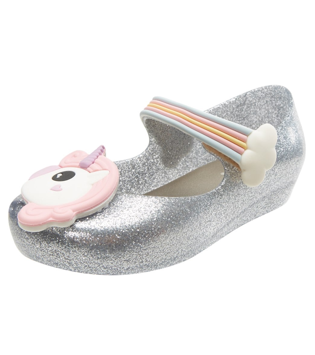 Mel By Melissa Girls' Ultra Girl Unicorn Shoes - Slvr Glitz 5 12-18 Months - Swimoutlet.com