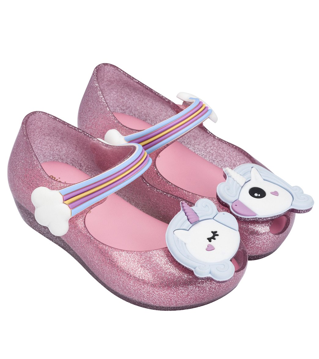 Mel By Melissa Girls' Ultra Girl Unicorn Shoes - Pink Sparkling 5 12-18 Months - Swimoutlet.com