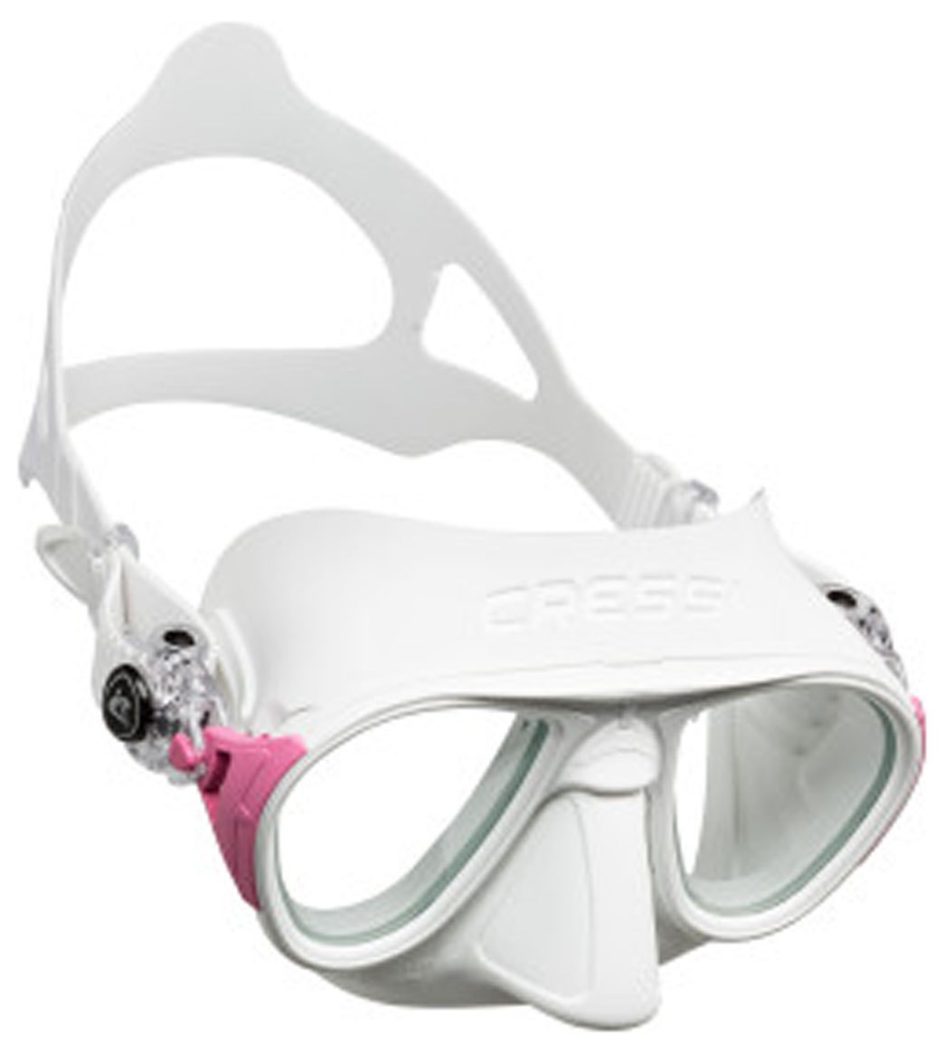 Cressi Calibro Anti Fog Scuba Mask - White/Pink - Swimoutlet.com