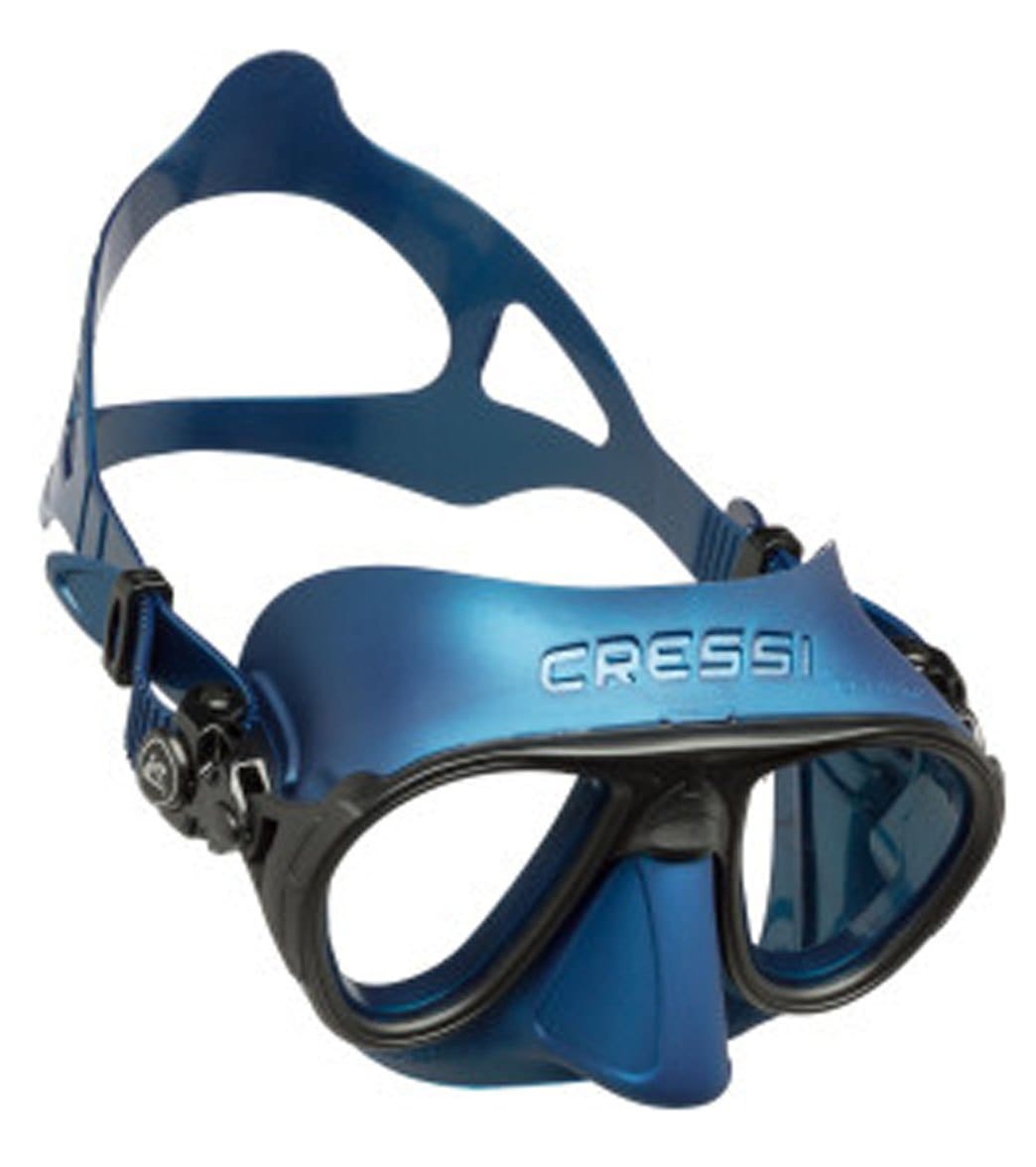 Cressi Calibro Anti Fog Scuba Mask - Blue Nery - Swimoutlet.com